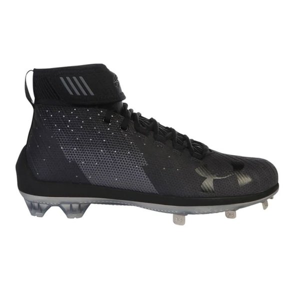 Under Armour Other - Under Armour Men's Harper 2 Mid St Black Metal Baseball Cleats - Size 7 - NWT